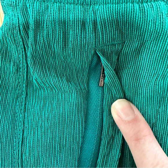 Athleta Echo Wide Crop Kelly Green Quick Drying Breathable Pants Sz 14T NWT - Picture 5 of 10